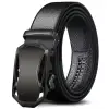 Men's belt with lychee pattern wide waist seal and body, casual youth, automatic buckle suit belt, versatile wholesale details Picture